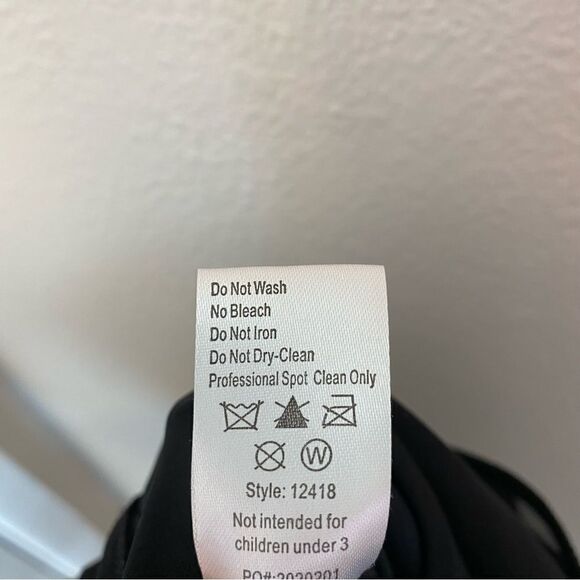 Weissman Dance costume dress black blue sequin Check Me Out 12418 child LC - Picture 9 of 15